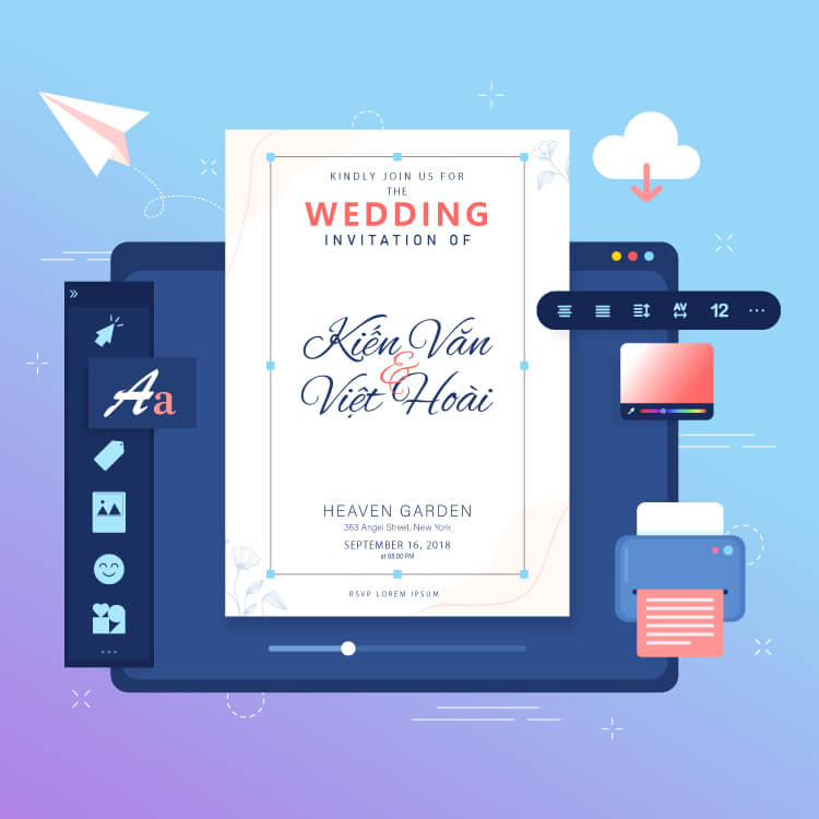 Thiết kế thiệp mời & Gửi thiệp mời online